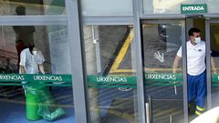 Entrada al servicio de urgencias del Hospital Montecelo, en Pontevedra