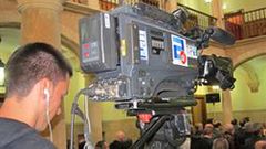 C�mara de RTPA con el logo reivindicativo