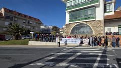 Concentraci�n en el centro de salud de Agui�o