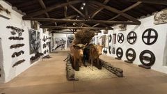 Un aspecto de la nueva sala del Ecomuseo de Arxeriz dedicada al carro tradicional