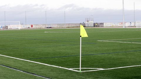 Vista del campo de f�tbol de A Veiga, donde se produjeron los hechos.