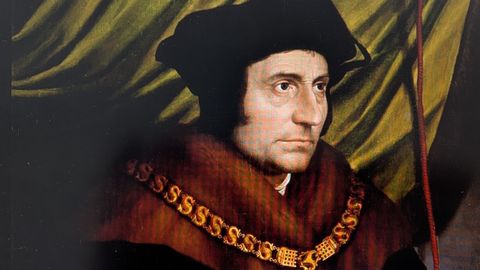 Retrato de Tomás Moro por Hans Holbein El Joven.