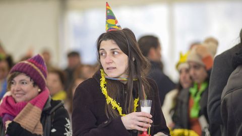 Fiesta de fin de ao en la plaza de la Constitucin de Vlilalba, organizada por el Concello