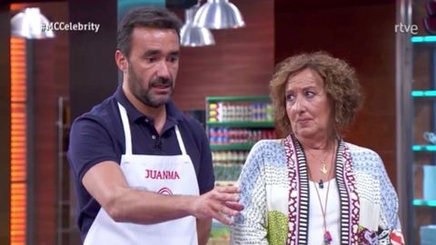 Juanma Casta�o y su madre durante el concurso