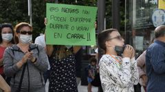 Imagen de archivo de la anterior protesta realizada este mes en Carral