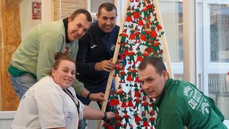 Los usuarios de Amicos decoraron los distintos centros.