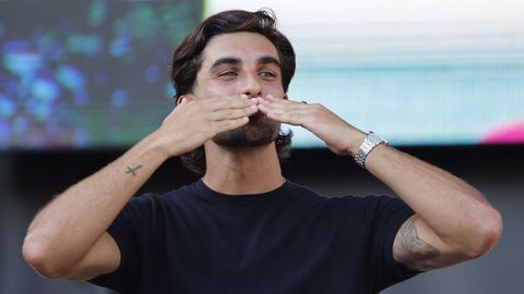 Ferr�n Torres durante un homenaje en su pueblo, Foios
