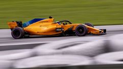 Fernando Alonso en el circuito de Spielberg, en Austria