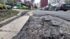 Baches en la Ronda do Carme de Lugo