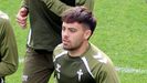 Fran Beltr�n, en un entrenamiento con el Celta.