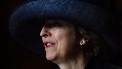Theresa May, en un acto de recuerdo de fallecidos en la Commonwealth