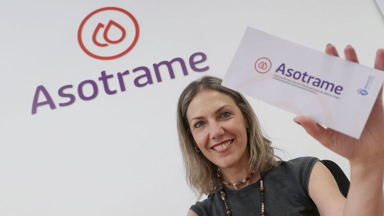 En la imagen, Cristina Pi�eiro, presidenta de Asotrame