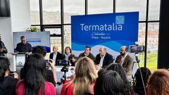 Acto de presentacin de Termatalia Colombia 2025 en Paipa, con el gerente de Expourense, Rogelio Martnez