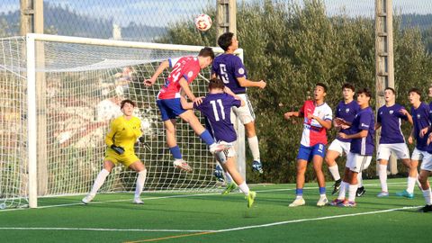 Imagen de un partido anterior del Arousa juvenil