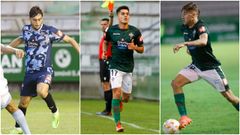 Jard�, Enol Coto y Padilla estuvieron cedidos en el Racing esta temporada.