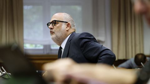 Eduard Pujol, durante el interrogatorio