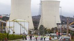 Movilizaci�n de la plantilla de Endesa en As Pontes por el posible cierre de la t�rmica de carb�n