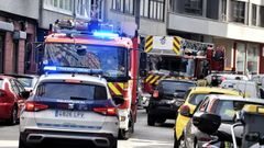 Imagen de archivo de una intervenci�n de los bomberos de A Coru�a