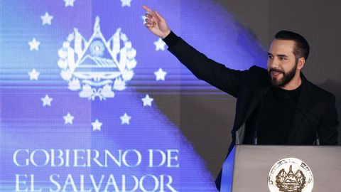 El presidente de El Salvador, Nayib Bukele