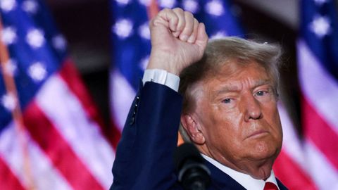 Donald Trump durante un acto en Nueva Jersey