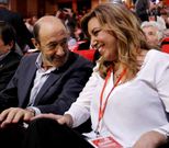Rubalcaba, con Susana Daz, en la conferencia poltica del PSOE de noviembre pasado. 