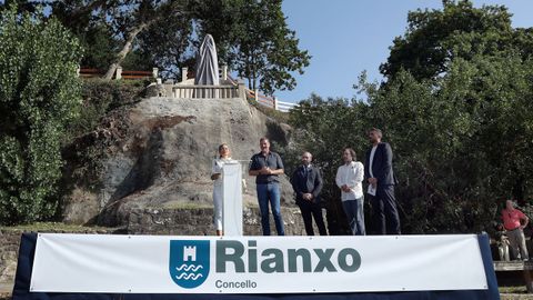 Acto de reposici�n de la escultura de Francisco Asorey de la Virxe da Guadalupe