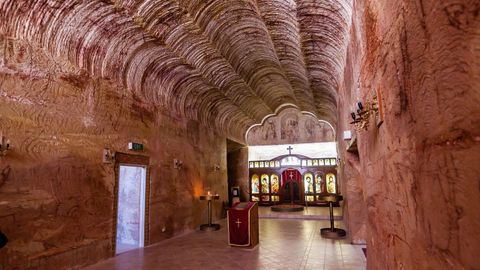Coober Pedy, ciudad bajo tierra en Australia.