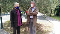 El alcalde de Quiroga, Julio �lvarez, y el director de la Axencia Galega da Calidade Alimentaria, Manuel Rodr�guez