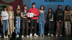 Seis alumnos do IES Martaguisela ga�aron o premio na categor�a de 15 minutos.