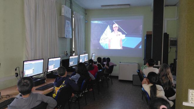 Sesi�n de startcode en el Colegio P�blico Gesta de Oviedo, con alumnado de 5.� y 6.� de Primaria
