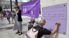 Imagen de archivo de un acto mujeres celebrado en contra de la violencia machista