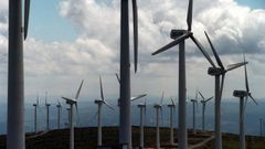 Parque e�lico de Endesa en la serra da Capelada.