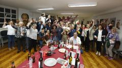 Celebrando la victoria psoe de Viveiro
