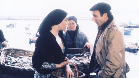 Eusebio Poncela, en el rodaje de «Los Gozos y las sombras», la serie basada en la trilogía de novelas de Gonzalo Torrente Ballester, ambientadas en Galicia