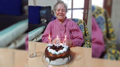 Pura D�az P�ramo, en la celebraci�n de su 104 cumplea�os
