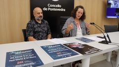 Luis Carballo, do Seminario, e Carme Fouces, presentaron este luns os concertos Jazz no Principal