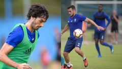 Carlos Mart�nez y Joselu en El Requex�n