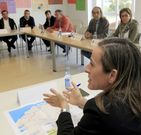 Reuni�n de la conselleira y alcaldes en noviembre en O Vicedo. 