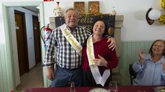 Concepci�n y Manolo, ayer en Casa Mosqueira, Pazos, Ponteceso