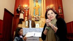 La doctora conquense visit� ayer la capilla con su hija