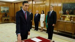 Snchez prometi ante el rey Felipe VI su cargo de presidente del Gobierno