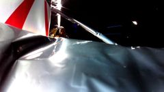 Imagen tomada por el mdulo lunar Peregrine, que apunta a una prdida de combustible de la nave