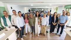 Paula Prado y Luis Menor, en un acto del PP en Maceda