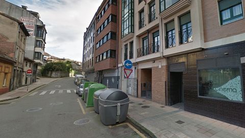 Calle General Elorza, en La Felguera