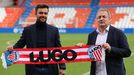 Rub�n Alb�s y Tino Saqu�s, el d�a de su presentaci�n