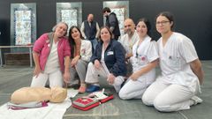 Cardiología del HULA, en colaboración con la Asociación Cardiolóxica Lucense y la Asociación Española de Miocardiopatía Hipertrófica, organizó una actividad divulgativa en el hall del hospital.