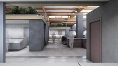 Infograf�a que muestra c�mo quedar� la plaza de Abastos de Xinzo tras la reforma