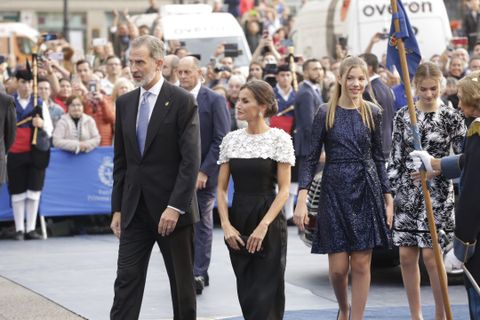 Los Reyes de Espa�a, junto a la Princesa Leonor y la Infanta Sof�a.