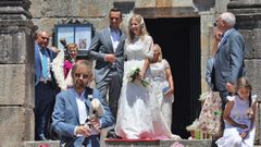 La actriz Isabel Blanco y el cocinero Yayo Daporta celebraron su boda hoy en Cambados