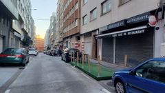 Vista de la calle P�ramo, en el Agra do Orz�n